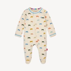 Magnetic Me Le Tigre Organic Cotton Magnetic Footie - Newborn